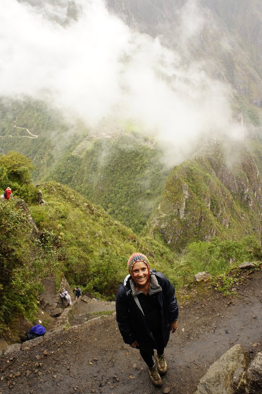On my way up Huayna Picchu