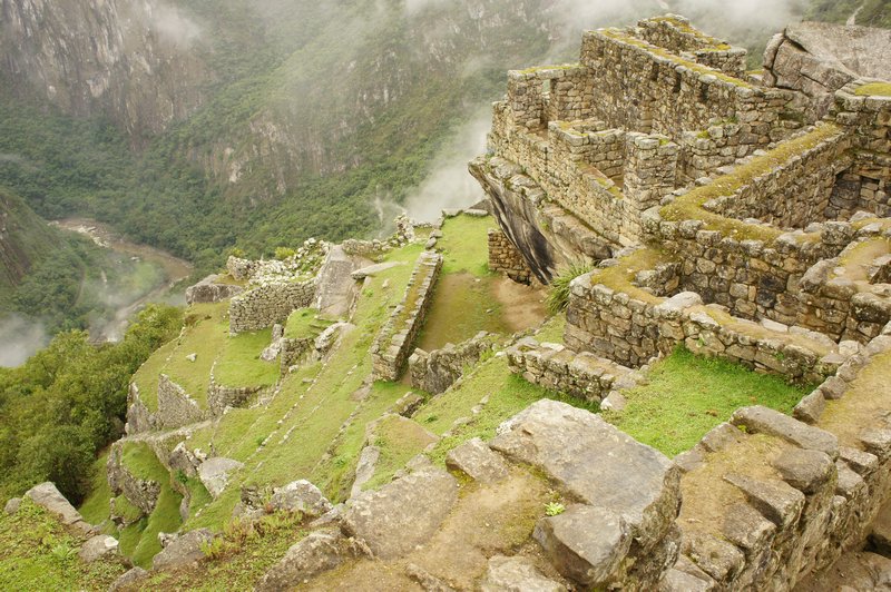 The stone terraces of Machi Picchu