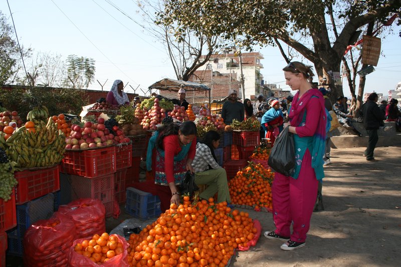 Main fruit stands in Surkhet