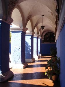 blue courtyard