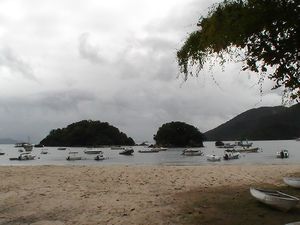 off the beach at Abraao