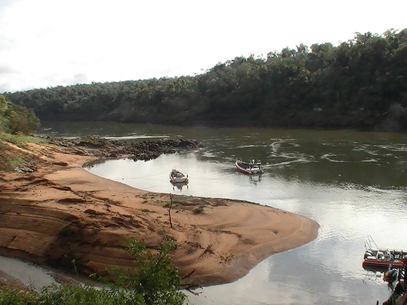 down river, Brazil on the other side