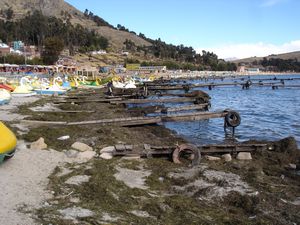 swan boats and jetties