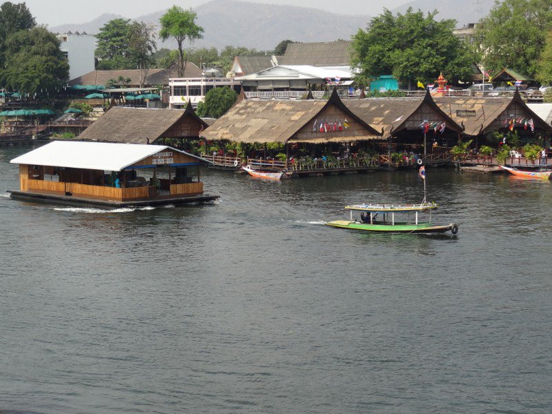 floating restaurants on the Kwai River