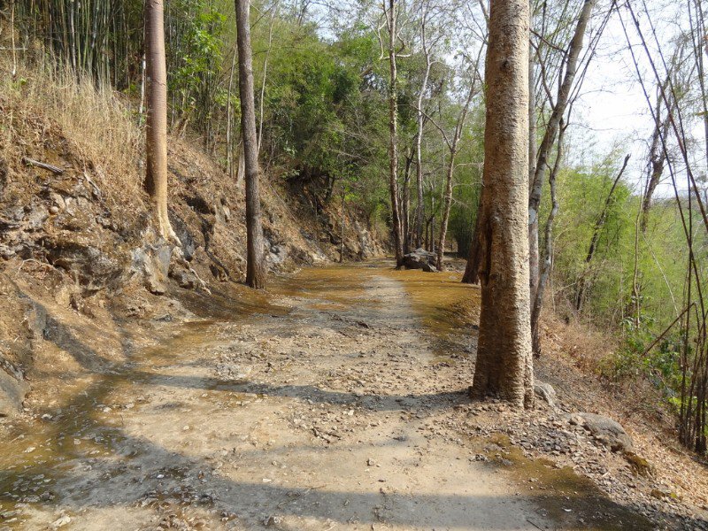 section of track at Hellfire Pass