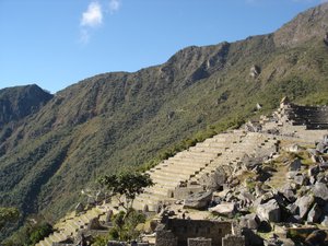 can you see the Inca trail leading to Machu Picchu?