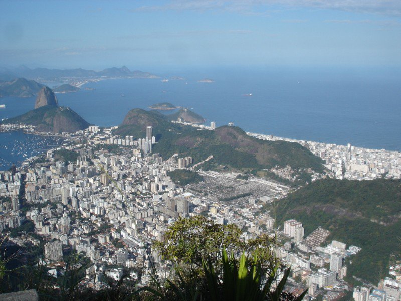 looking east from Christ the Redeemer
