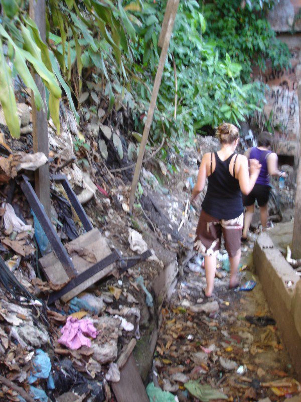 path through the favela