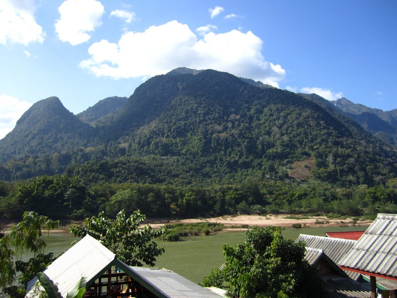 View from our room in Muang Ngoi