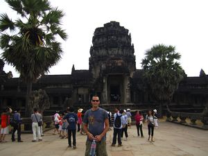 Terry outside Angkor Watt