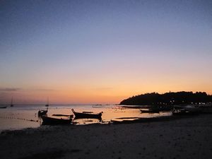 Sun has set over Pattaya beach