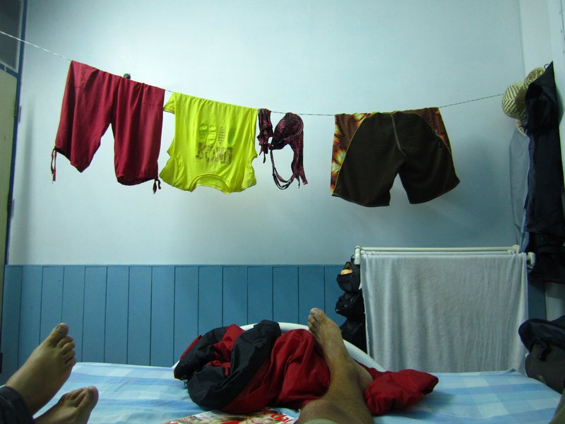 DIY clothes drying  in Krabi