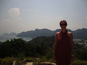 Kate at the 2nd Viewpoint on Phi Phi