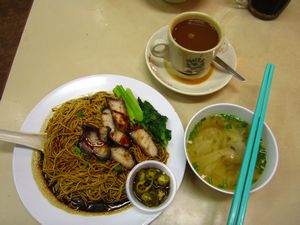 Terry's favourite meal in Malaysia - Won ton noodle