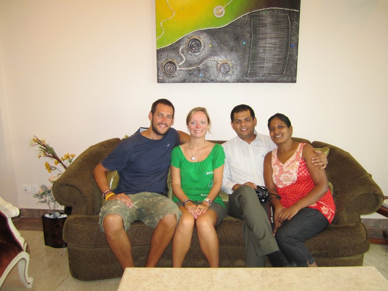 Terry and I with our couchsurfing hosts