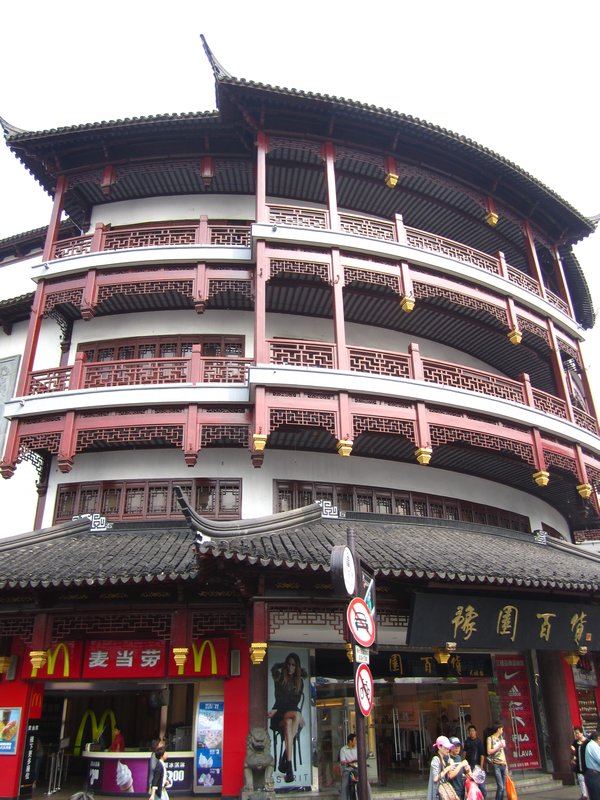 Lovely traditional building with a McDonalds