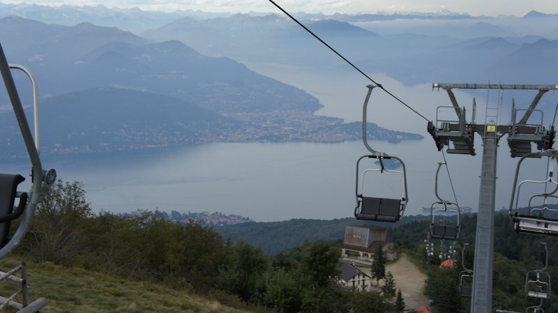 Cable car then chair lift
