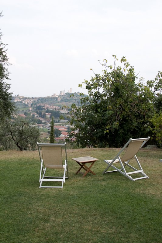 View of San Gimi from our garden