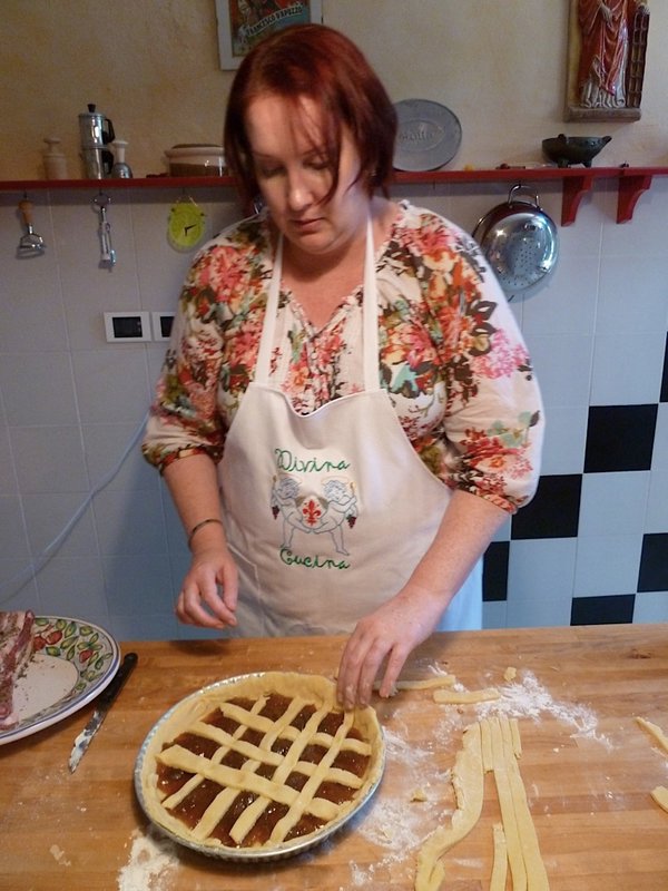 Prepping the pie