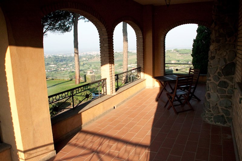 Our verandah at Grottaferrata