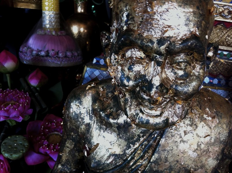 Gold flaked Buddha 