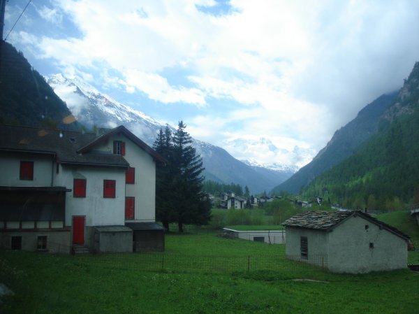 Villages in the Swiss Alps