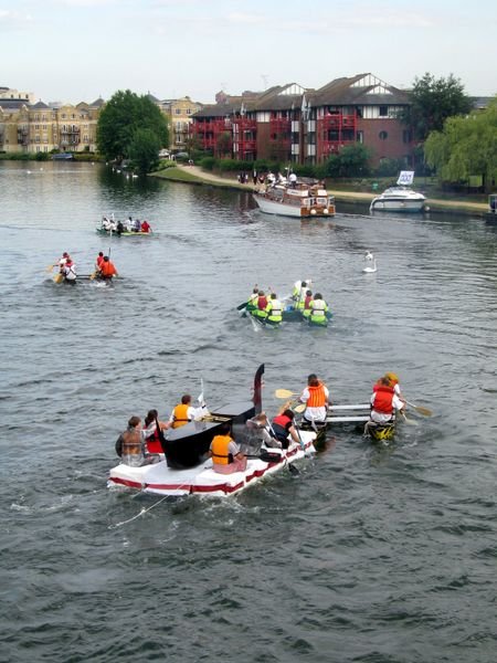 Raft Race on River Thames