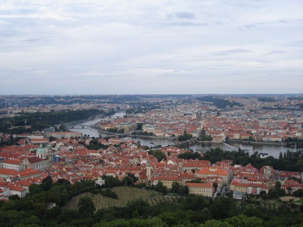 Prague from the Petřínská Rozhledna 