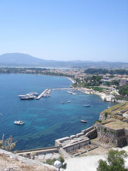Corfu Township From the Top of the Old Fortress