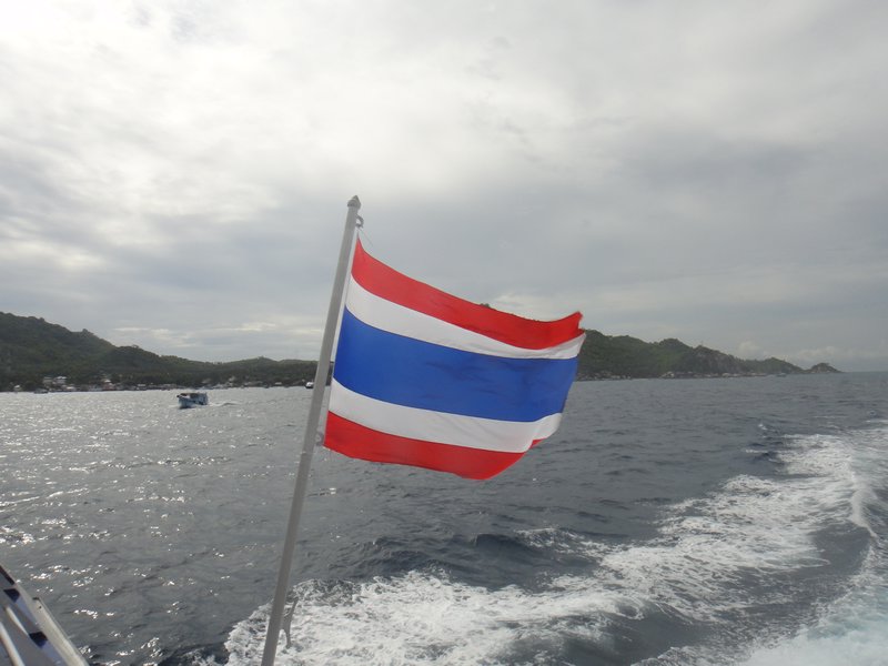 Thailand Flag on Ferry