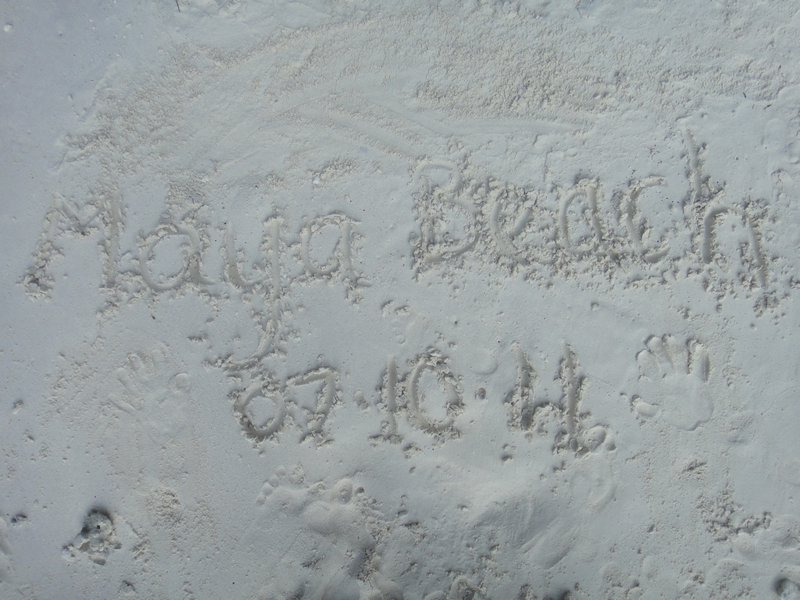 Our mark on Maya Beach