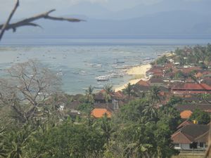 The view overlooking Nusa Lembongan