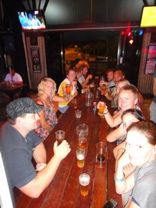 Our fellow sailors at the pub after sailing