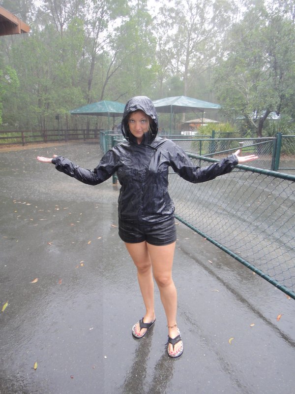 Kate in the rain!