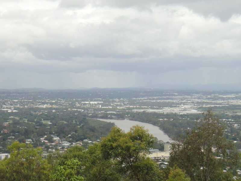 Brisbane from lookout at Mount Coot-tha