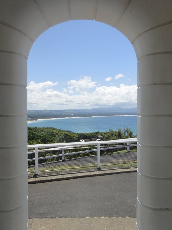 From inside the lighthouse