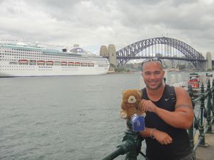 Anton and Barnaby at Sydney Harbour