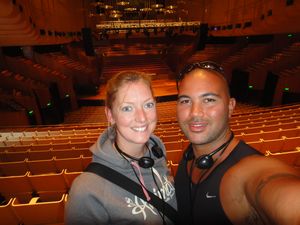 Kate and Anton in the Concert Hall