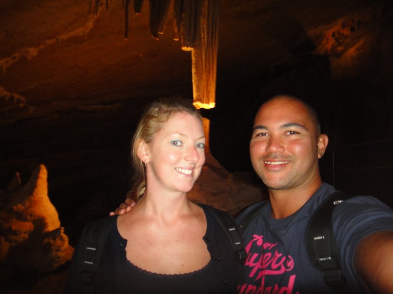 Kate and Anton in Lucas Caves