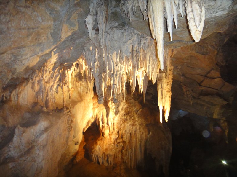 Stalactites at Lucas Cave
