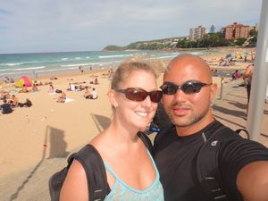 Kate and Anton at Manly Beach