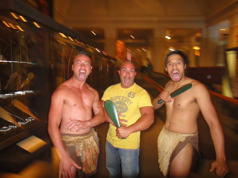 Anton with the Maori Men