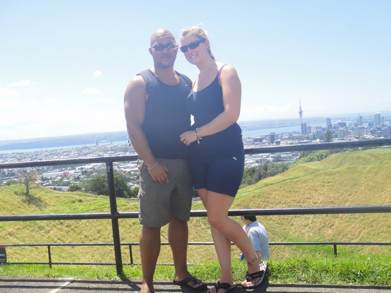 Anton and Kate at Mount Eden
