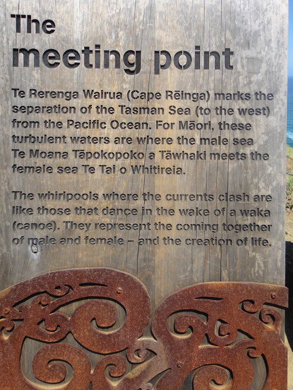 Explaining the meeting point of the Pacific Ocean and the Tasman Sea