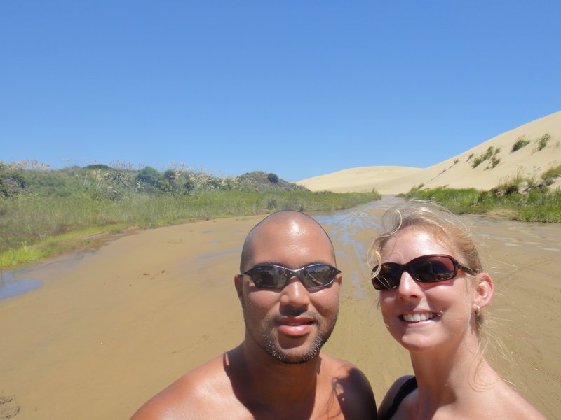 Anton and Kate at the sand dunes