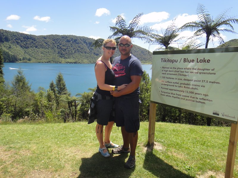 Kate and Anton at the Blue Lake