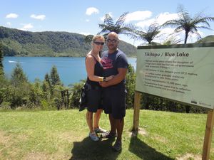 Kate and Anton at the Blue Lake