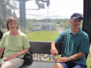 Auntie Joan and Uncle David on the Rotorua Gondola