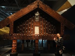 A Maori food storage house!
