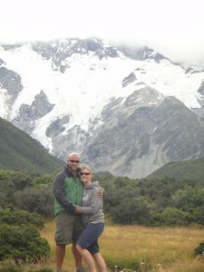 Anton and Kate at Mount Cook